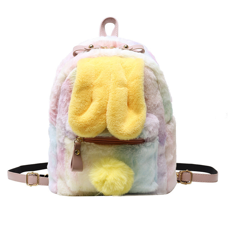 Girl Heart Bunny Ears Backpack Bunny Plush Backpack - The Number 1 Things