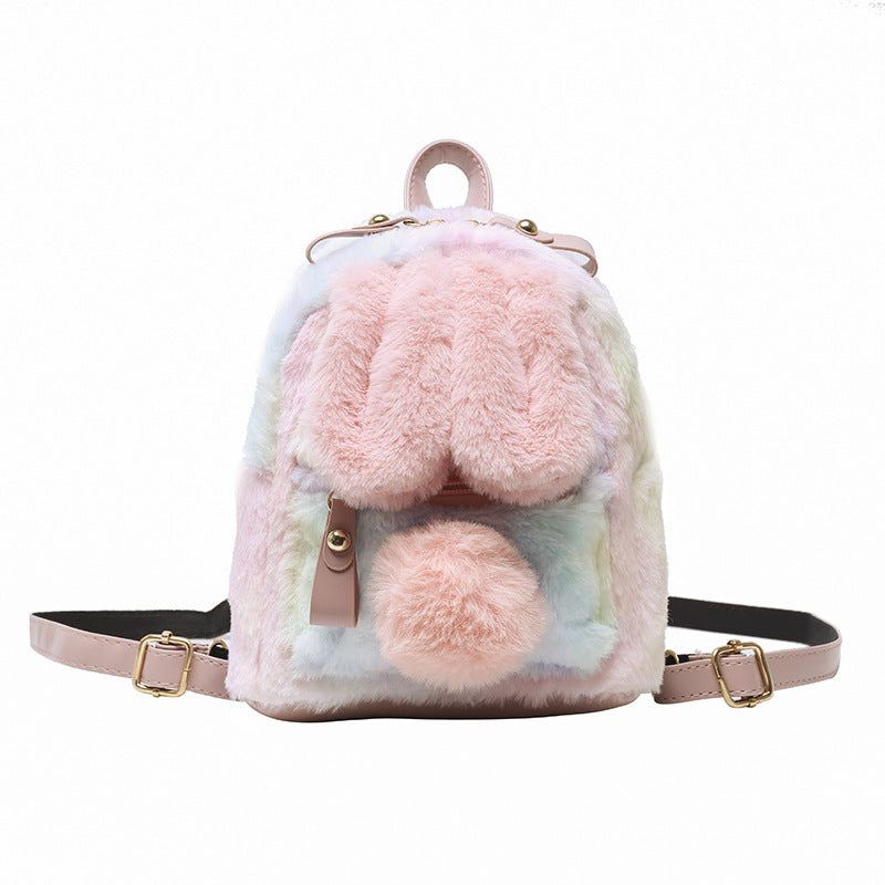 Girl Heart Bunny Ears Backpack Bunny Plush Backpack - The Number 1 Things