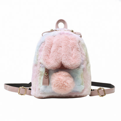 Girl Heart Bunny Ears Backpack Bunny Plush Backpack - The Number 1 Things