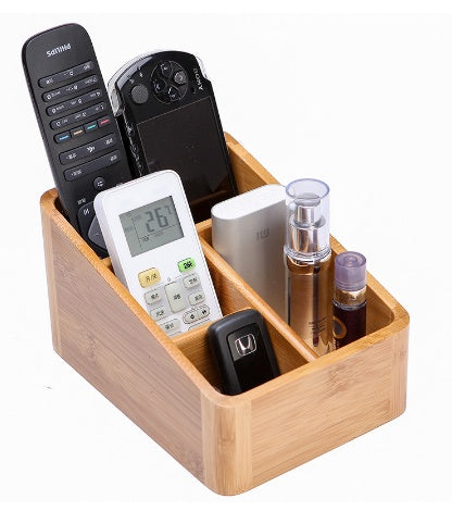 Desktop Organizer Desk Storage Box Remotes Holder