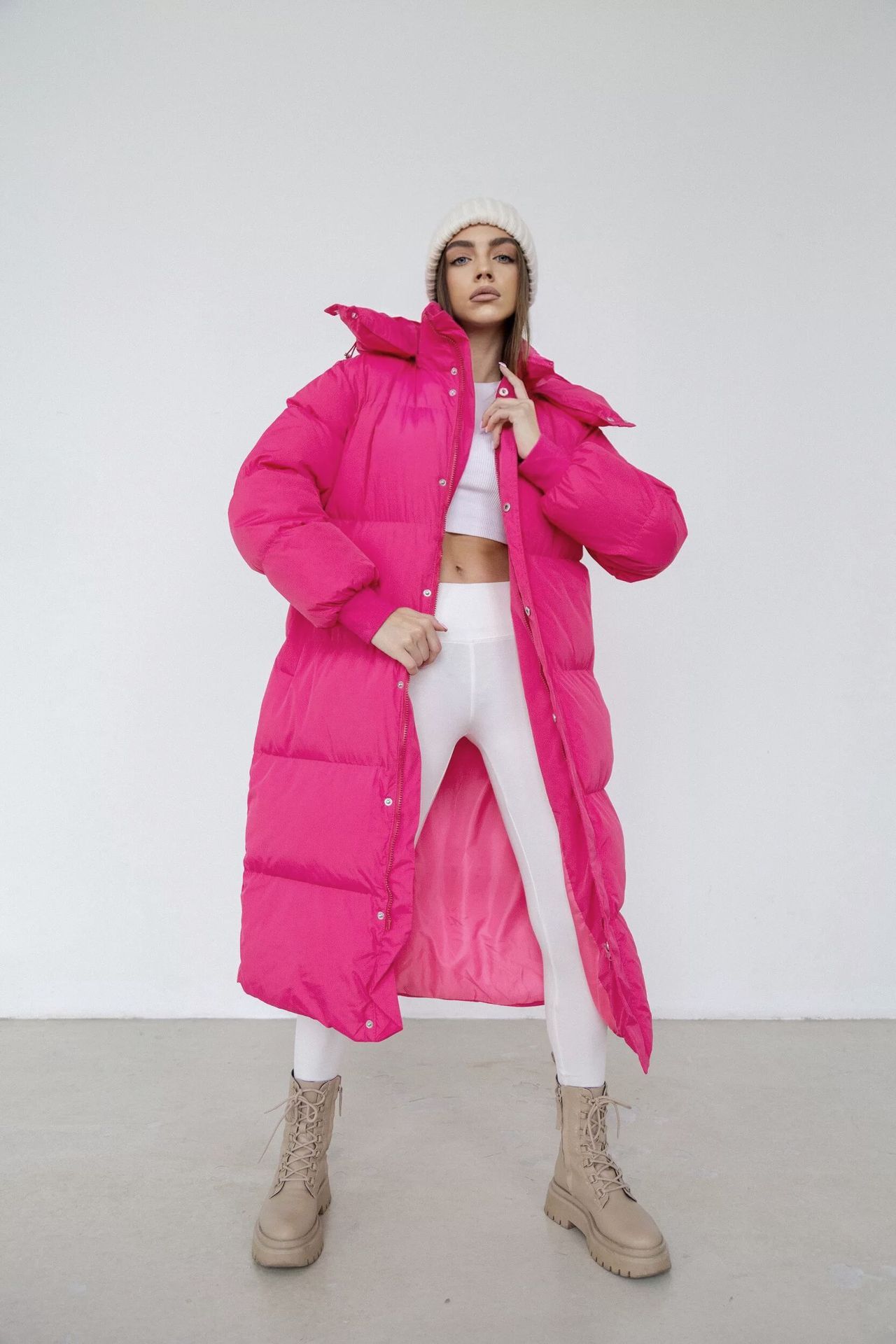 Long Puffer Jacket Cute Soft Colors Puffer Unisex Jackets