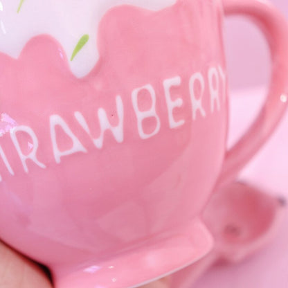 Embossed Three-dimensional Strawberry Milk Girl Cup - The Number 1 Things