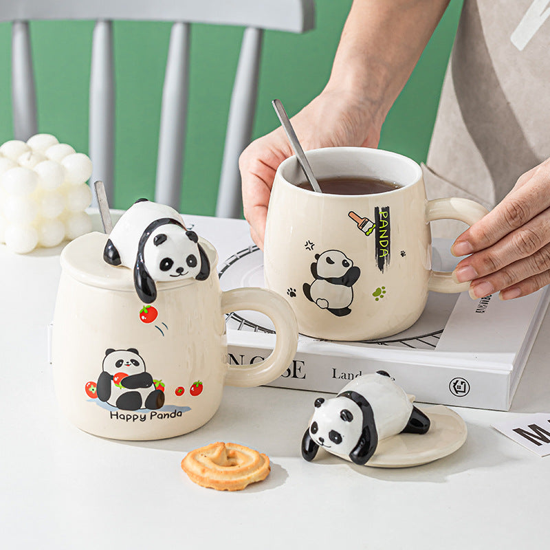 Lying Bear Interactive Cup With Cover With Spoon - The Number 1 Things