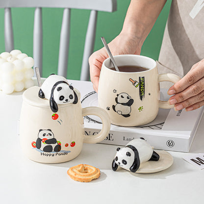 Lying Bear Interactive Cup With Cover With Spoon - The Number 1 Things
