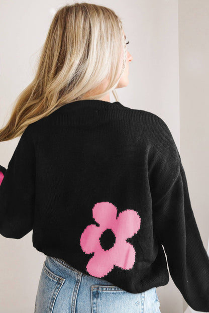 European And American Fashion Floral Print Warm Sweater Woman - The Number 1 Things