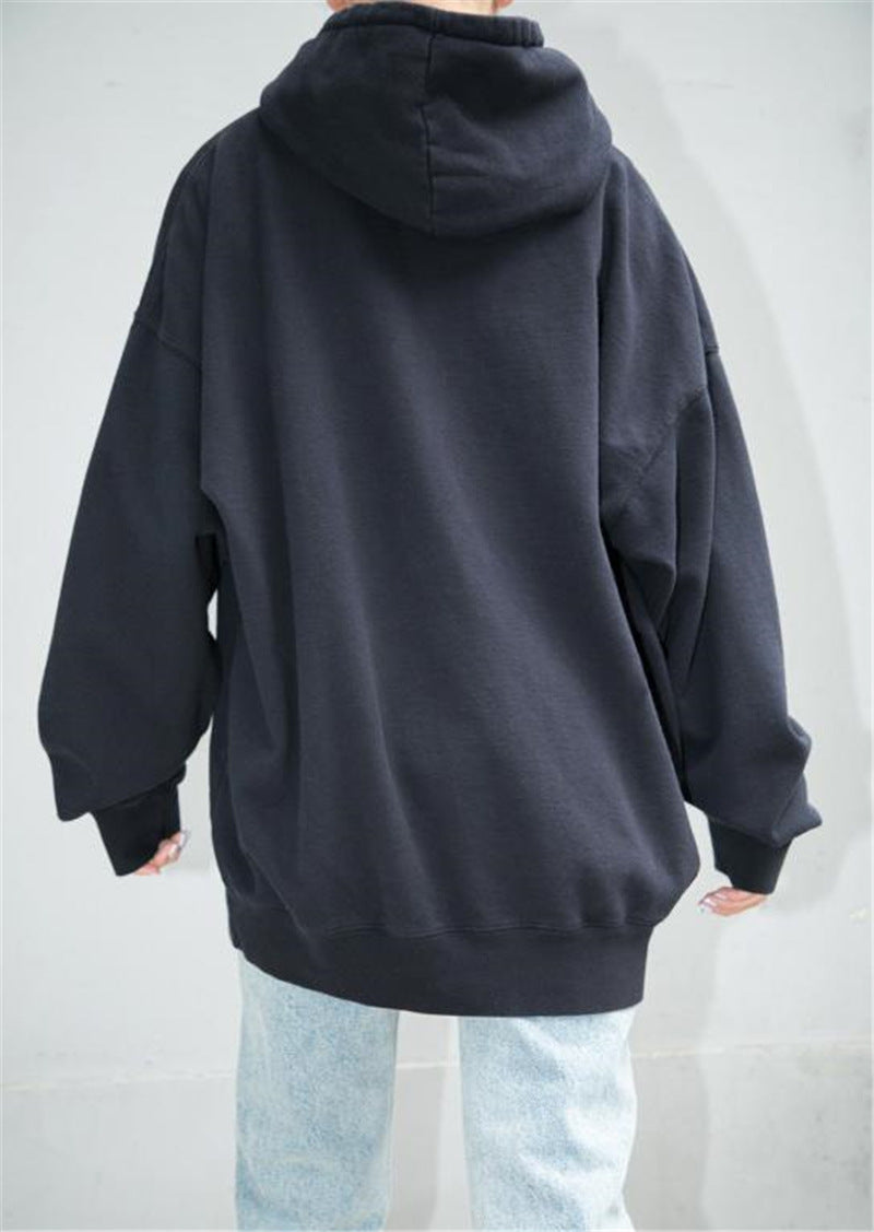 Embroidered Polar Bear Loose BM Sweatshirt