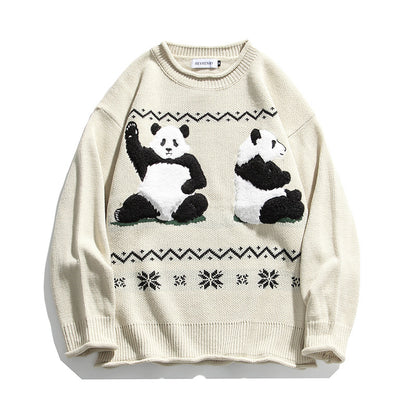 Loose casual student pullover sweater - The Number 1 Things