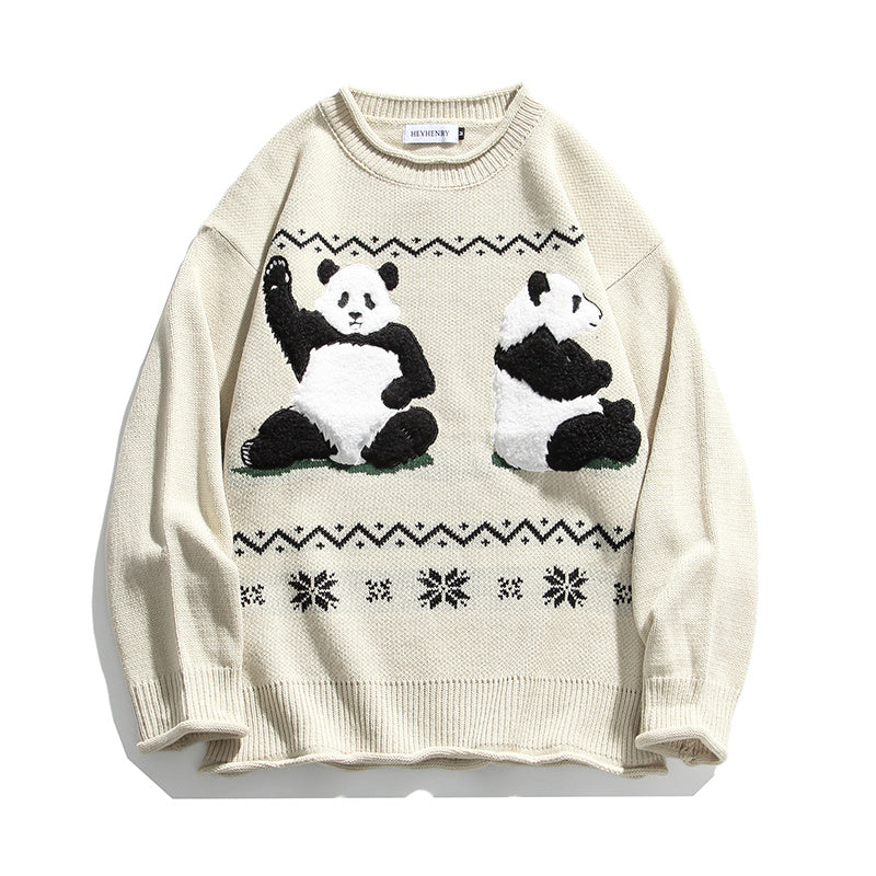Loose casual student pullover sweater - The Number 1 Things