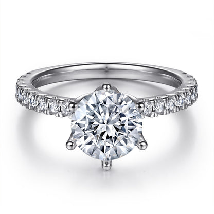 Women's S925 Sterling Silver European And American Fashion Inlaid Zircon Ring - The Number 1 Things