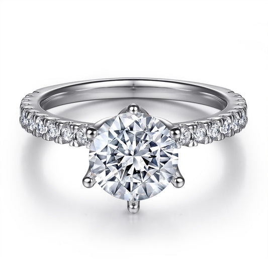 Women's S925 Sterling Silver European And American Fashion Inlaid Zircon Ring - The Number 1 Things