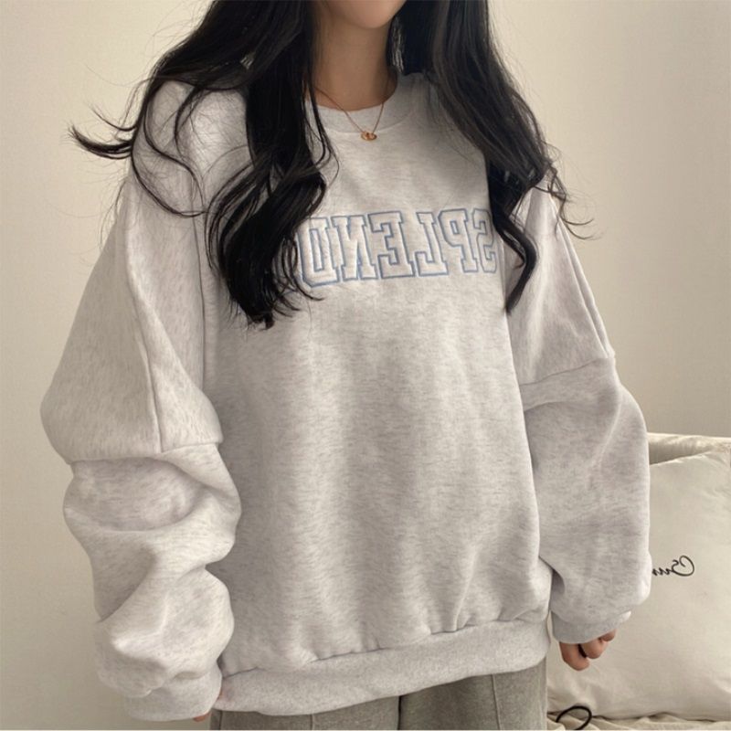 Fleece-lined Thickened High-end Sweater Female Student All-matching Long - The Number 1 Things