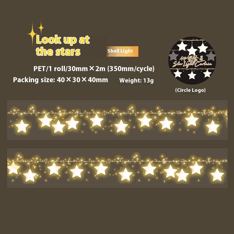 Beautiful Day Shell XINGX Light Curtain Series Hand Account Diy Decoration Material Stickers Tape - The Number 1 Things