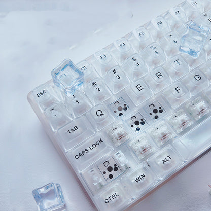 Fashion Transparent Wireless Bluetooth Mechanical Keyboard - The Number 1 Things