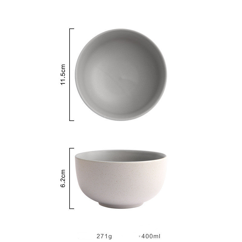 Frosted simple ceramic bowl - The Number 1 Things