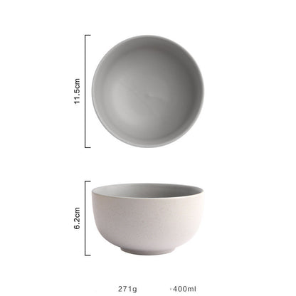 Frosted simple ceramic bowl - The Number 1 Things