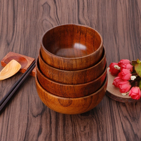 Wooden round wooden bowl - The Number 1 Things