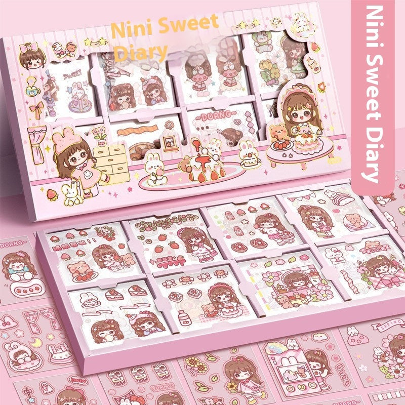 200 SET Stickers Cartoon Design Cute Stickers Kawaii Sticker Set