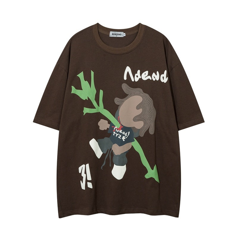 Fashion Cotton Short-sleeved T-shirt For Men And Women