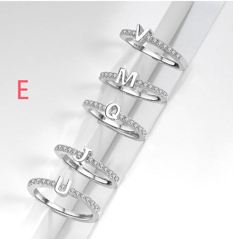 S925 Sterling Silver New Style Micro-inlaid Letters Ring - The Number 1 Things