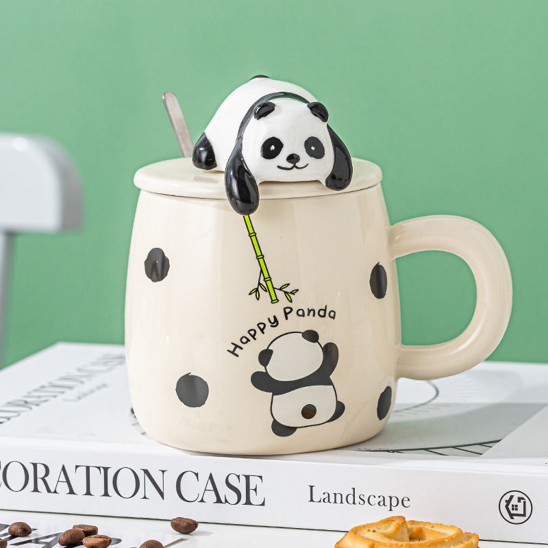 Lying Bear Interactive Cup With Cover With Spoon - The Number 1 Things