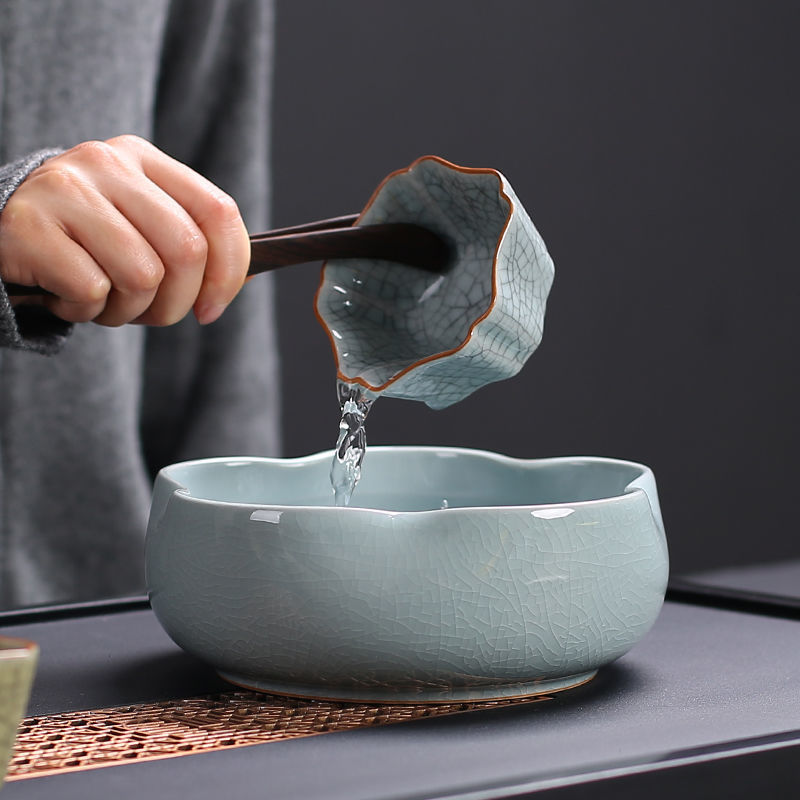 Celadon Ge Kiln Tea Washing Ceramic Ru Kiln Dish - The Number 1 Things