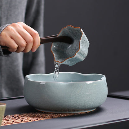 Celadon Ge Kiln Tea Washing Ceramic Ru Kiln Dish - The Number 1 Things