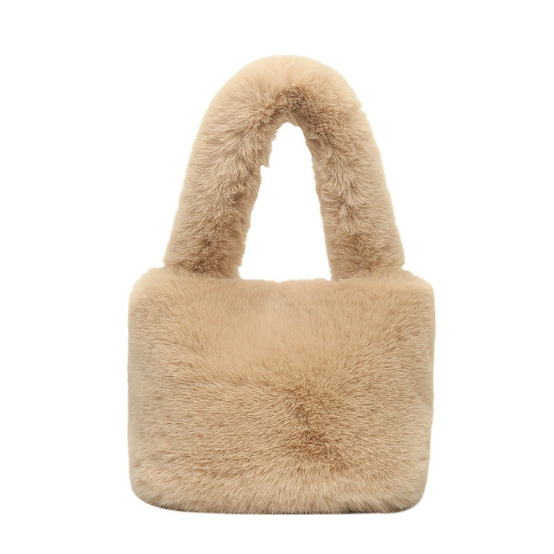 Plush Bag High-grade Thick Autumn And Winter Hand Bucket Bag - The Number 1 Things