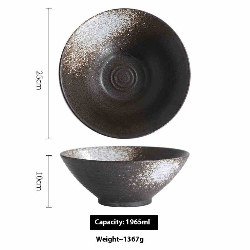 Large Ceramic Tableware Suit Bamboo Hat Large Bowl - The Number 1 Things