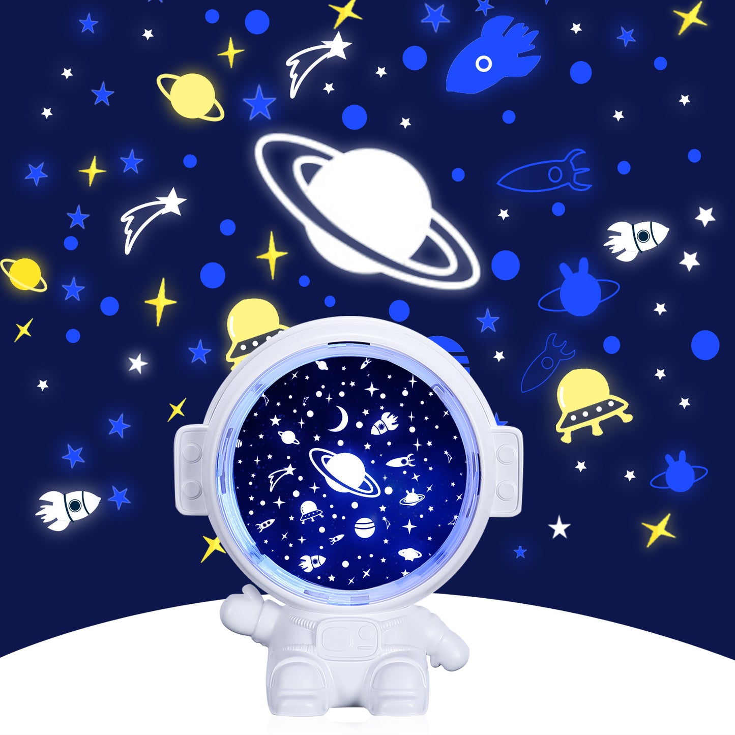 Galaxy Star Projector Starry Sky Night Light Astronaut Lamp Spaceman Projector Lamp