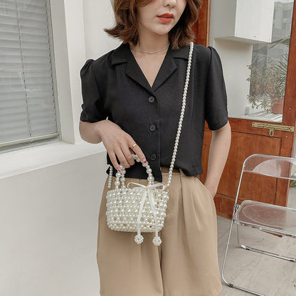 Women's Sweet New Handheld Pearl Chain Messenger Bag - The Number 1 Things