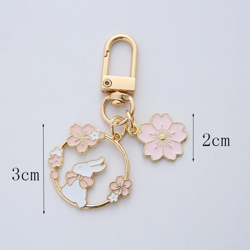 Cute Rabbit Cat Alloy Keychain Pendant - The Number 1 Things