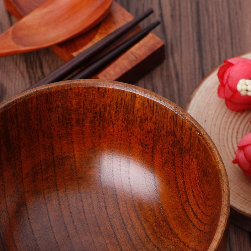 Wooden round wooden bowl - The Number 1 Things