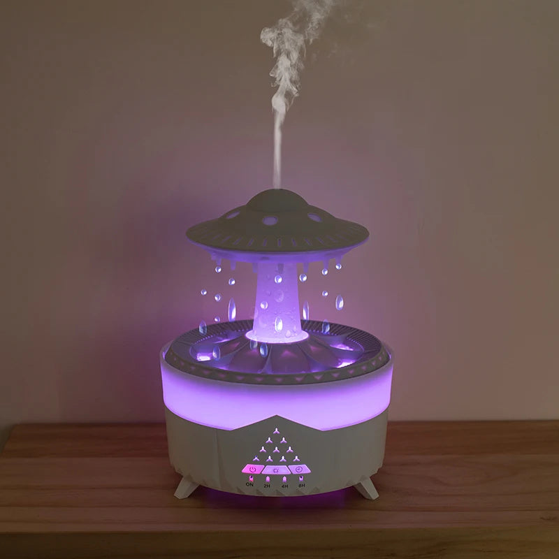 UFO Raindrop Humidifier USB Aromatherapy Essential Oils Aroma Air Diffuser