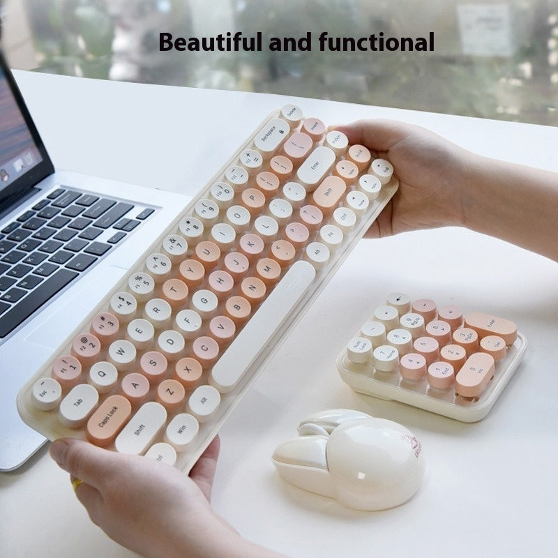 Wireless Keyboard And Mouse Three-piece Suit Cute Portable - The Number 1 Things