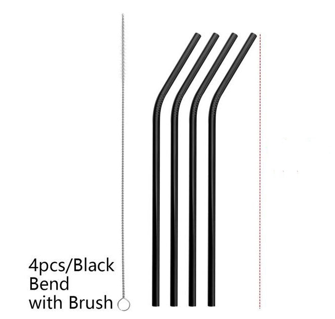 Colourful Reusable Stainless Steel Straws - The Number 1 Things
