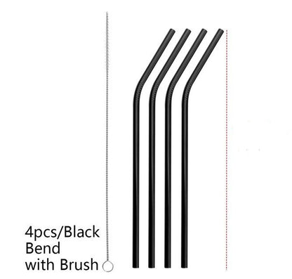 Colourful Reusable Stainless Steel Straws - The Number 1 Things