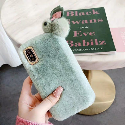Fur iPhone Case Rabbit Fur iPhone Cover - The Number 1 Things