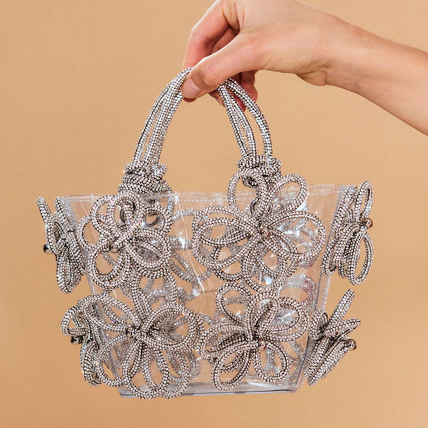 New Women's Diamond Inlaid Rhinestone Flower Handbag - The Number 1 Things