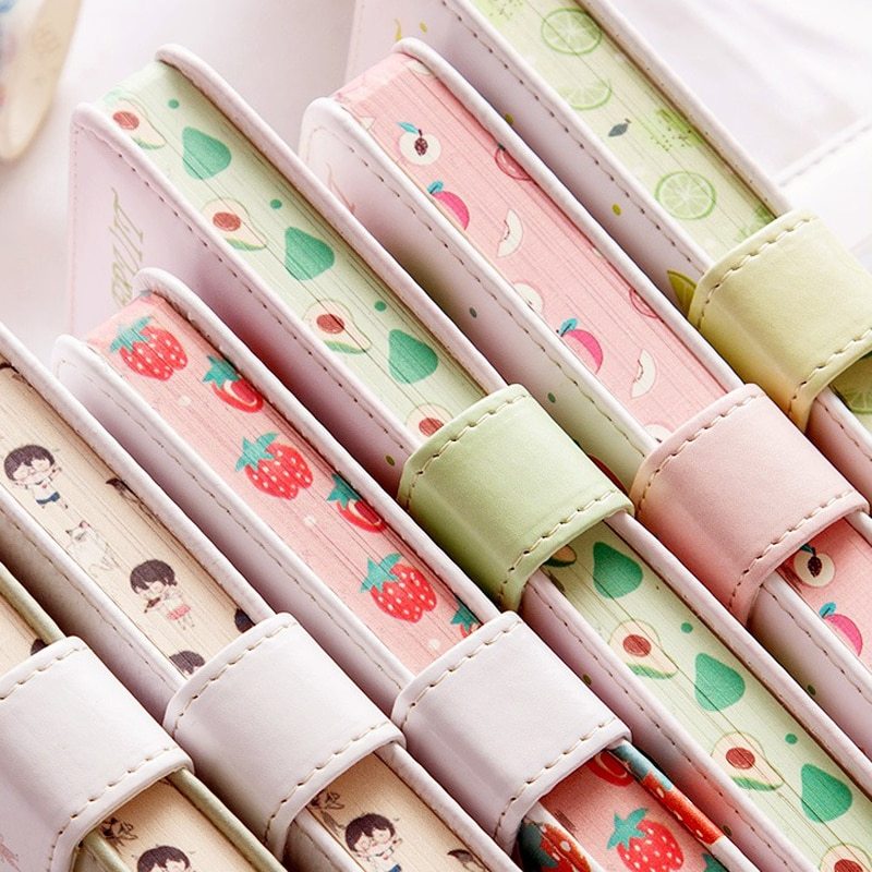 Fruit Print Notebook Planner Magnetic Buckle PU NoteBook Yearly Agenda Color Illustration Daily Plan Kawaii Stationery - The Number 1 Things