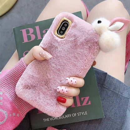 Fur iPhone Case Rabbit Fur iPhone Cover - The Number 1 Things