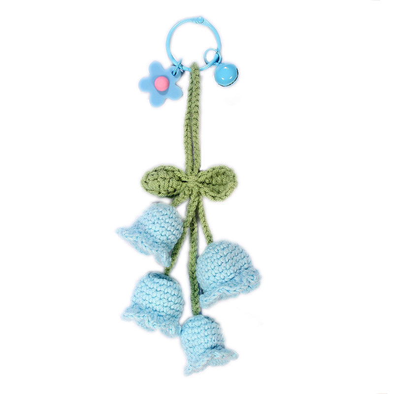 Hand-made Hook Braided Woolen Thread Lily Of The Valley Keychain - The Number 1 Things