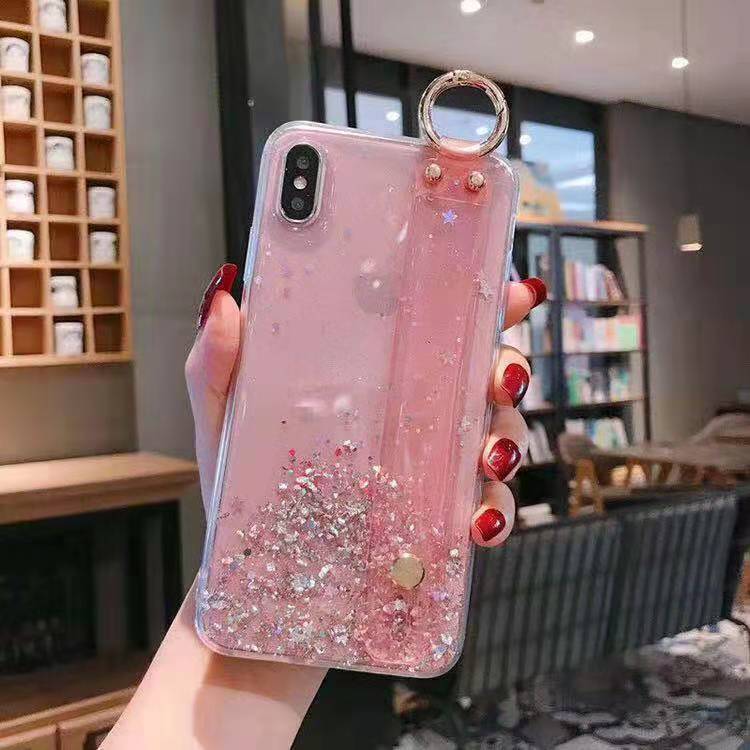 Starry Glitter iPhone Case Wrist Strap iPhone Case