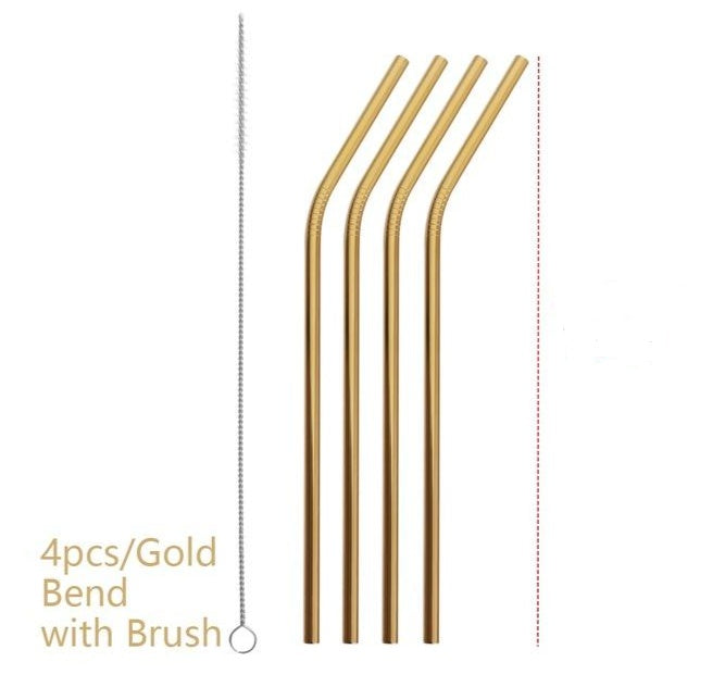 Colourful Reusable Stainless Steel Straws - The Number 1 Things