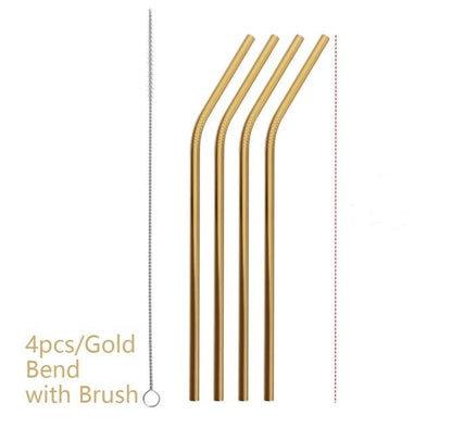 Colourful Reusable Stainless Steel Straws - The Number 1 Things
