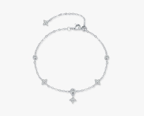 S925 Silver Four Leaf Clover Bracelet - The Number 1 Things