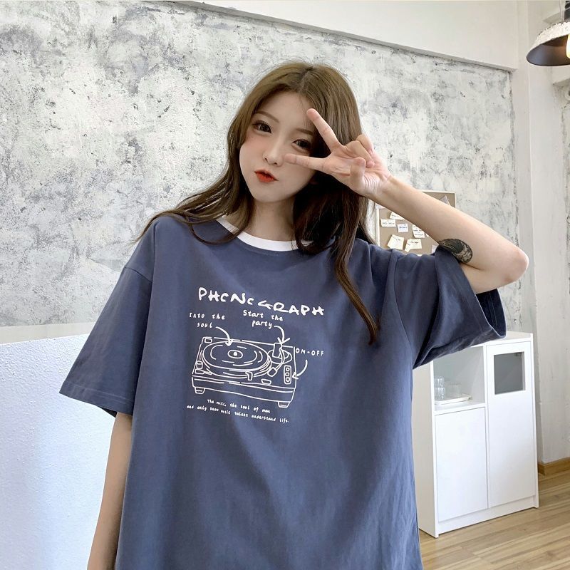 Japanese Style Girlish Style Cotton Short Sleeve T-shirt Women's New - The Number 1 Things