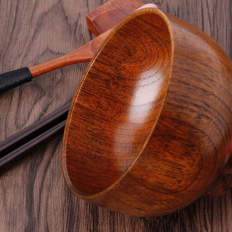 Wooden round wooden bowl - The Number 1 Things