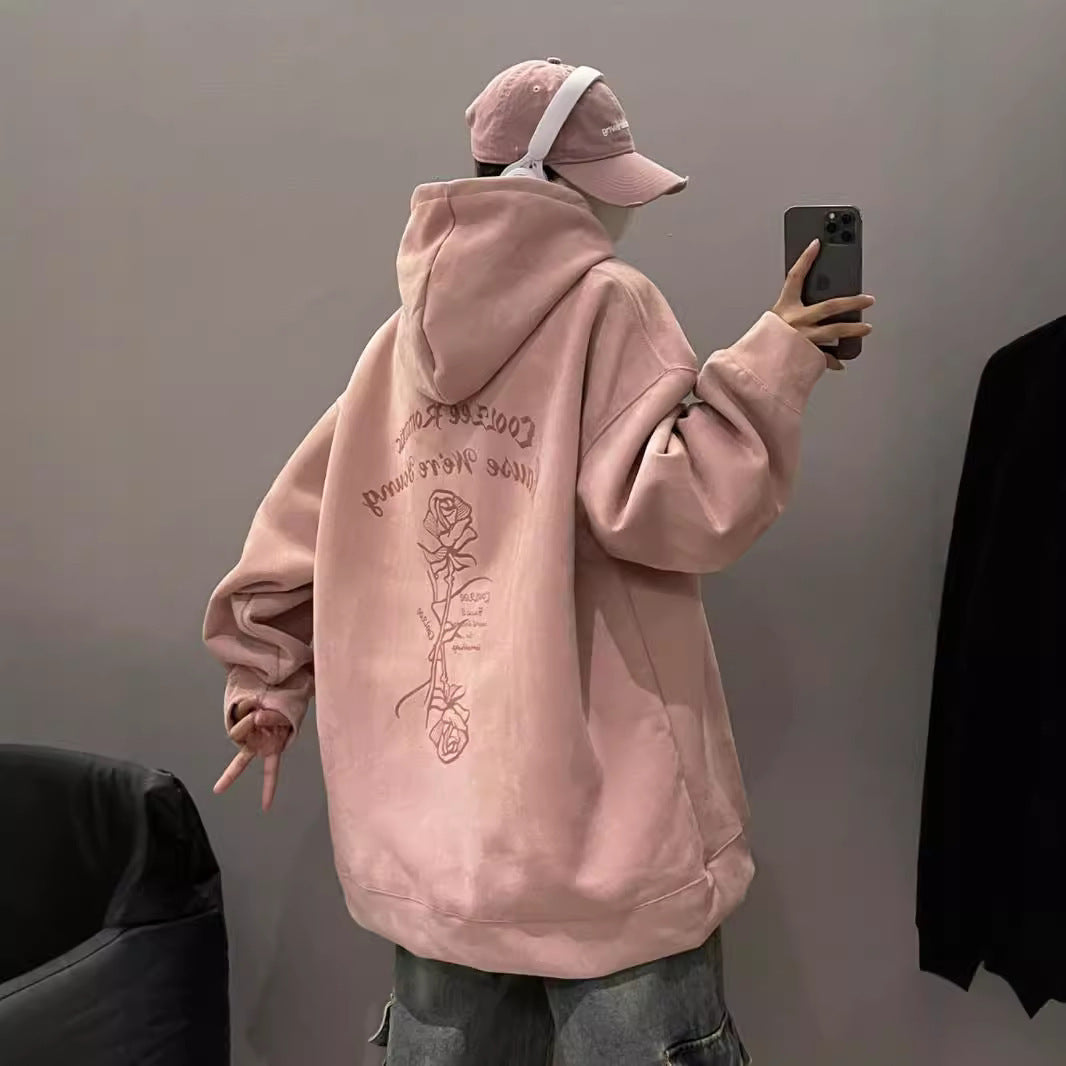 Women's Suede Hooded Sweater - The Number 1 Things