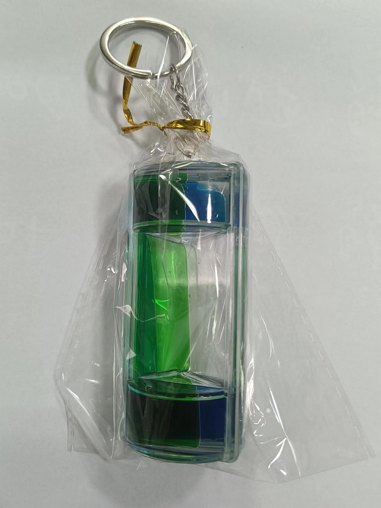 Creative Pressure Relief Double Color Liquid Oil Leakage Keychain Liquid - The Number 1 Things