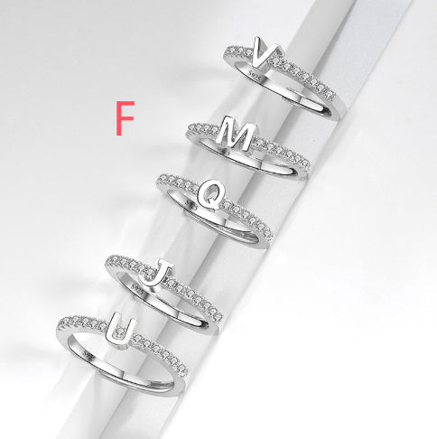 S925 Sterling Silver New Style Micro-inlaid Letters Ring - The Number 1 Things